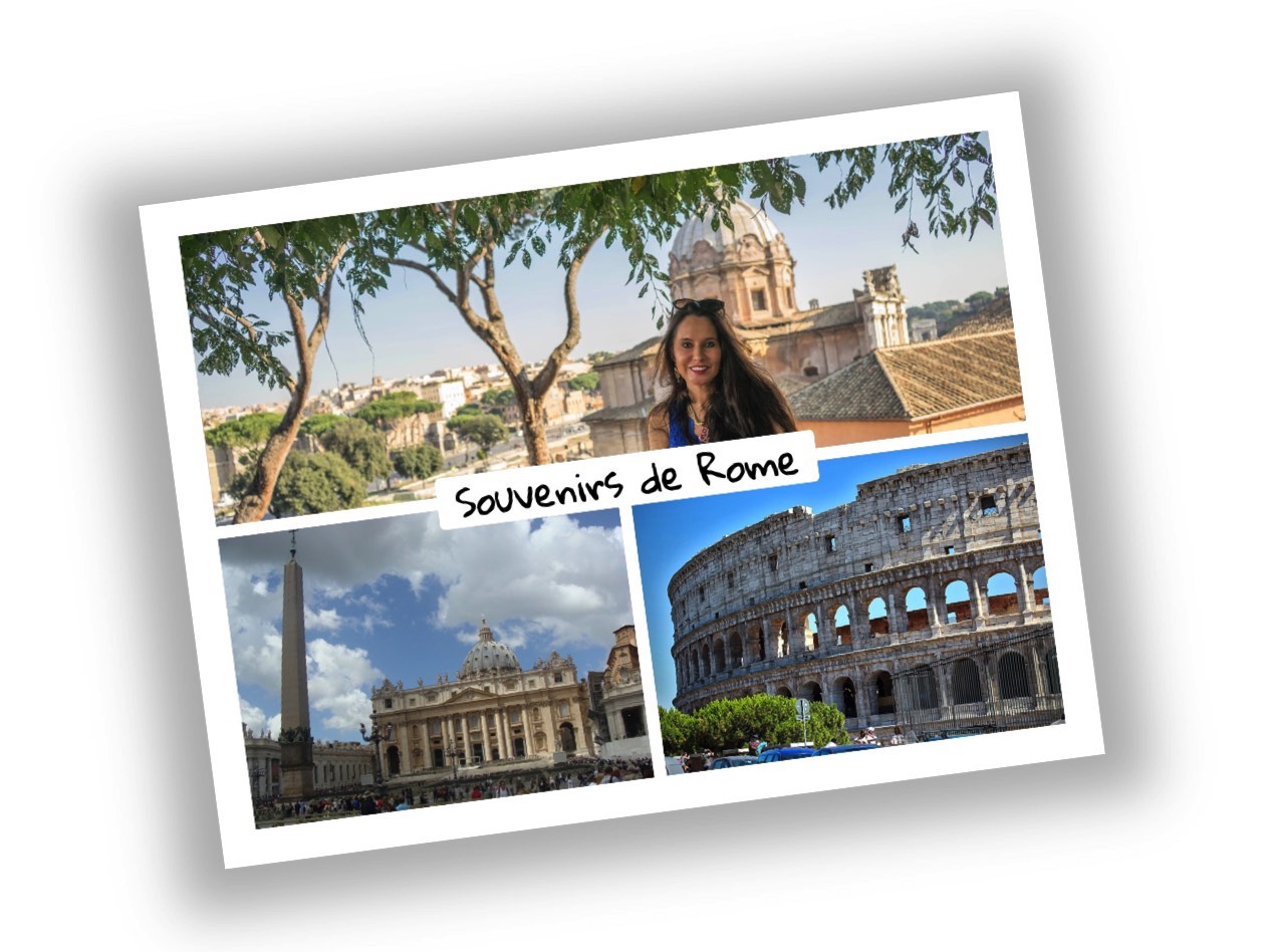 une carte postale personnalisée de Rome