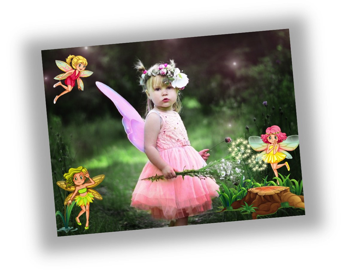 a fairy cartoon postcard