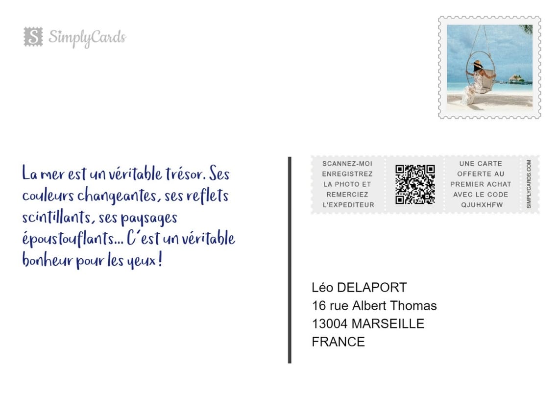 Exemple carte 1 verso