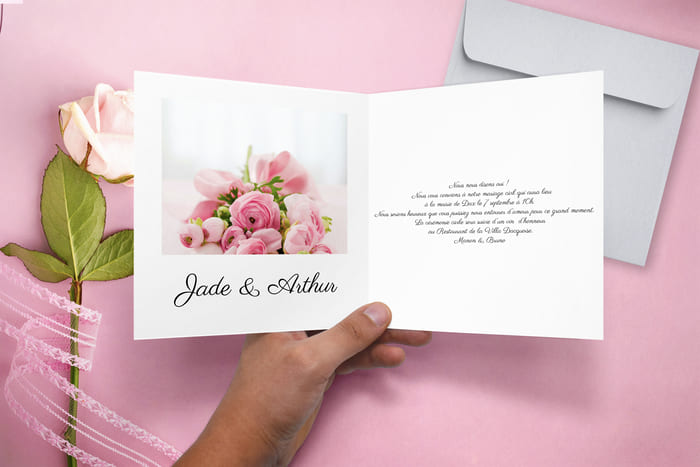 un beau faire part de mariage SimplyCards