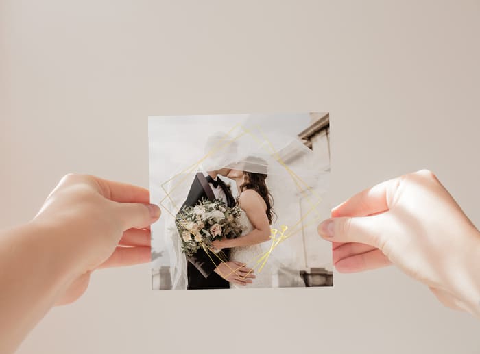 eine schöne SimplyCards Hochzeitsanzeige