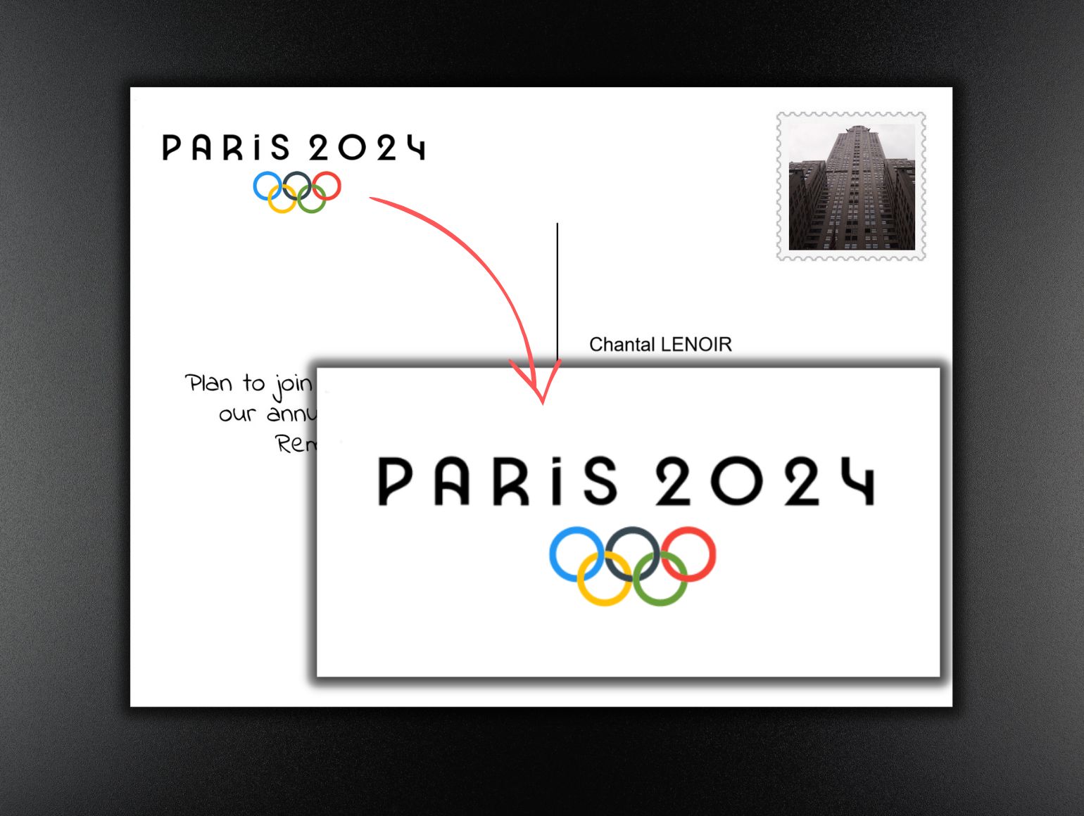 Your logo on customer Postcards