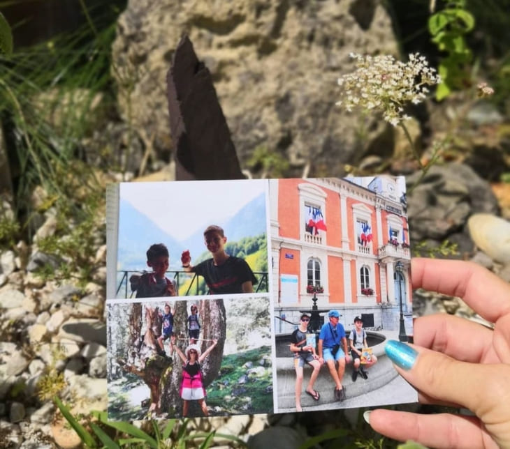 Carte souvenir de voyage