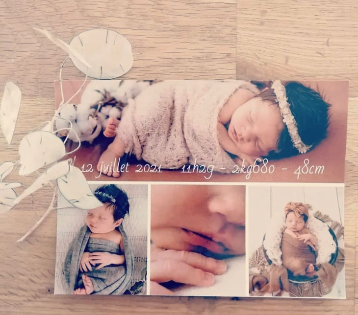 Carte bienvenue bébé