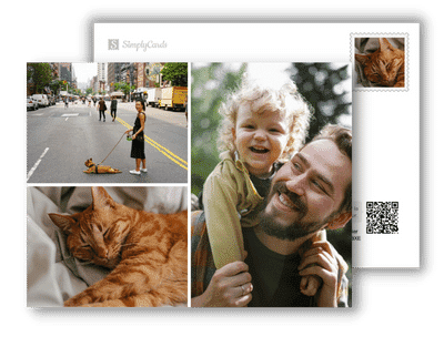  Carte postale avec mes photos 