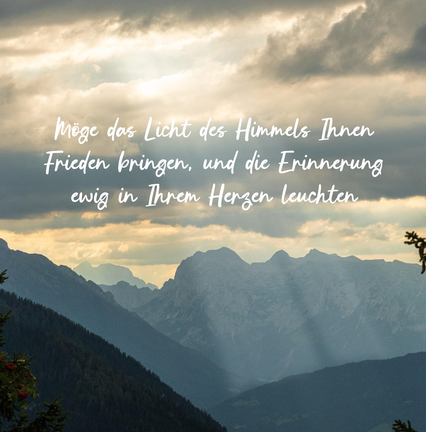 Heller Himmel – ein Bild des Trosts