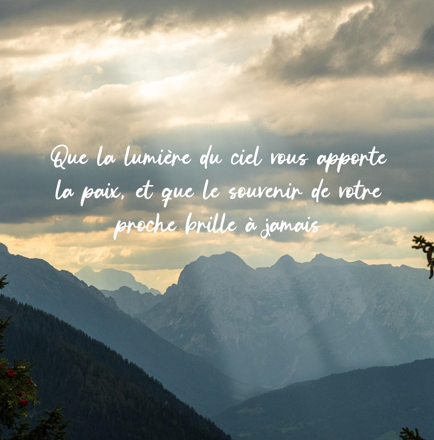 Illustration d’un ciel lumineux pour apporter réconfort visuel