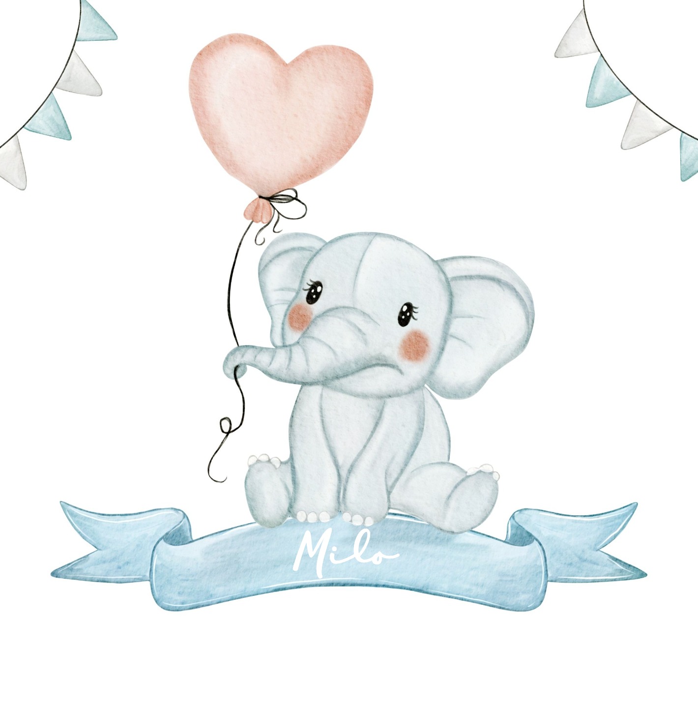 faire-part naissance avec animaux illustrés
