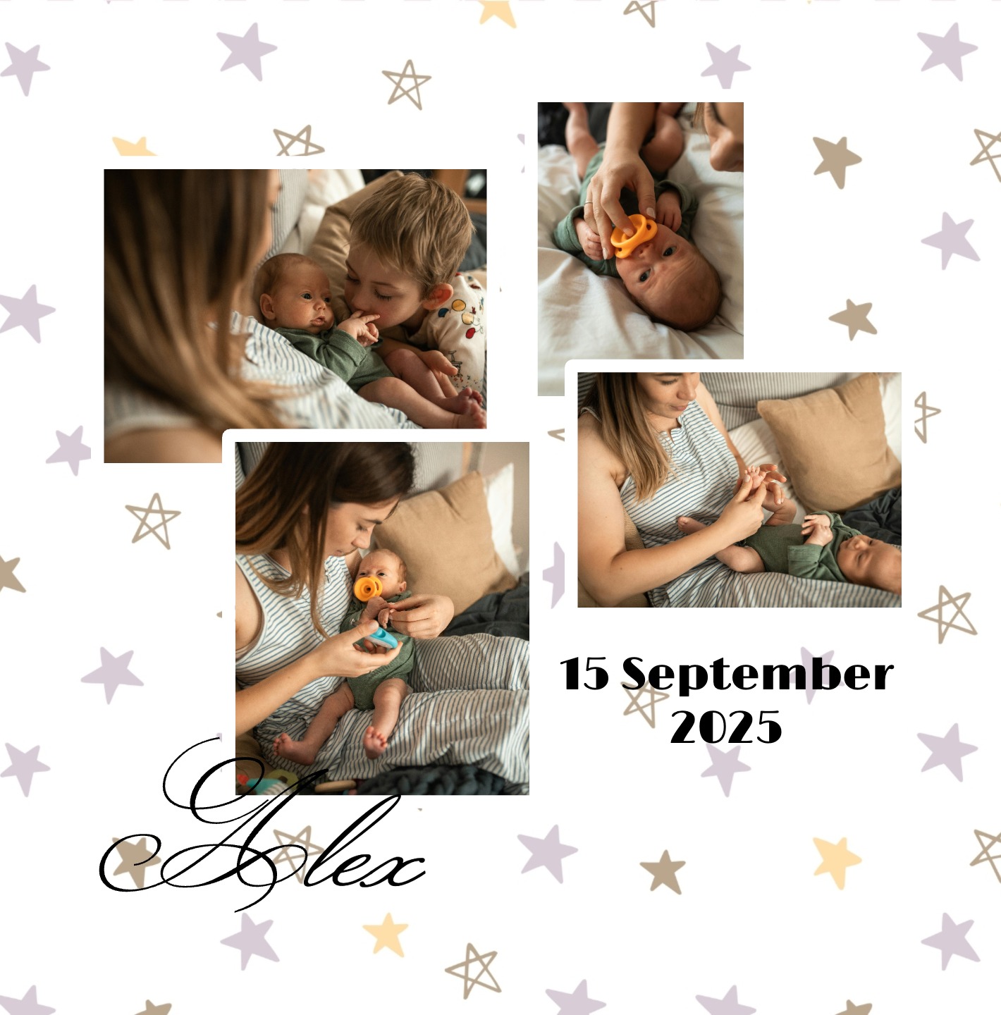 faire-part de naissance avec photo du bébé