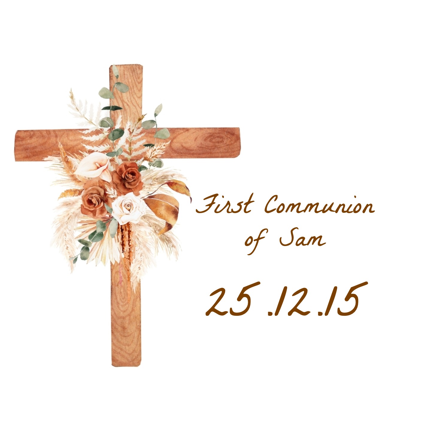 Religious First Communion announcement