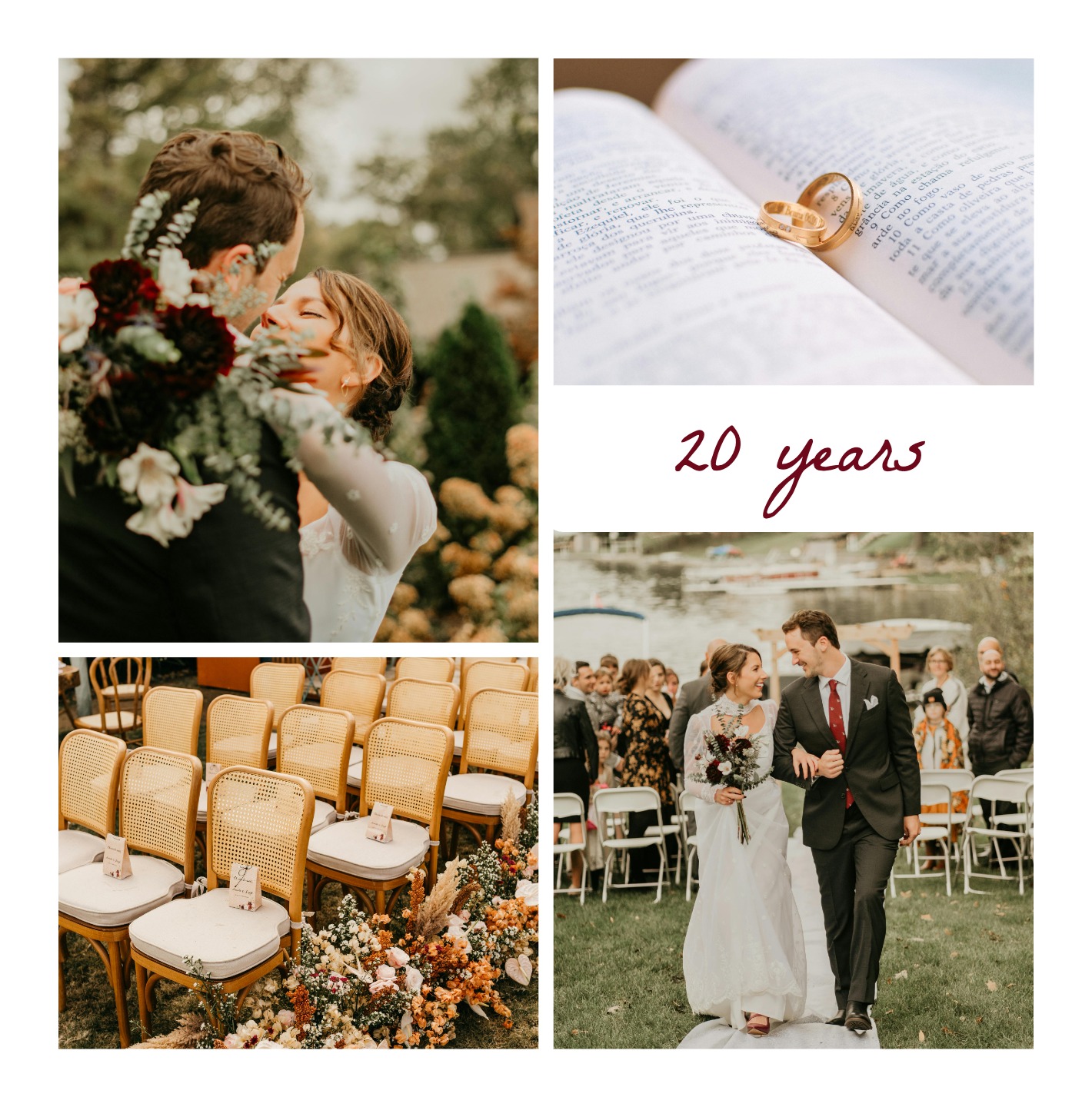 20 years wedding anniversary invitation