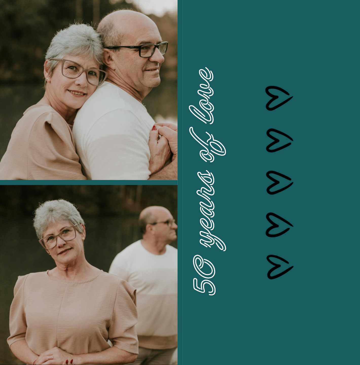 golden wedding anniversary card 50 years