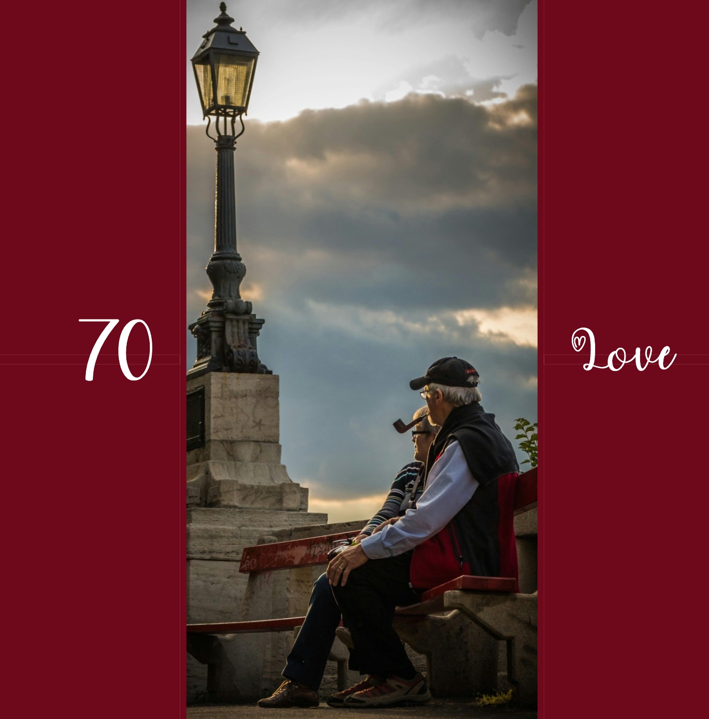 70th wedding anniversary celebration card