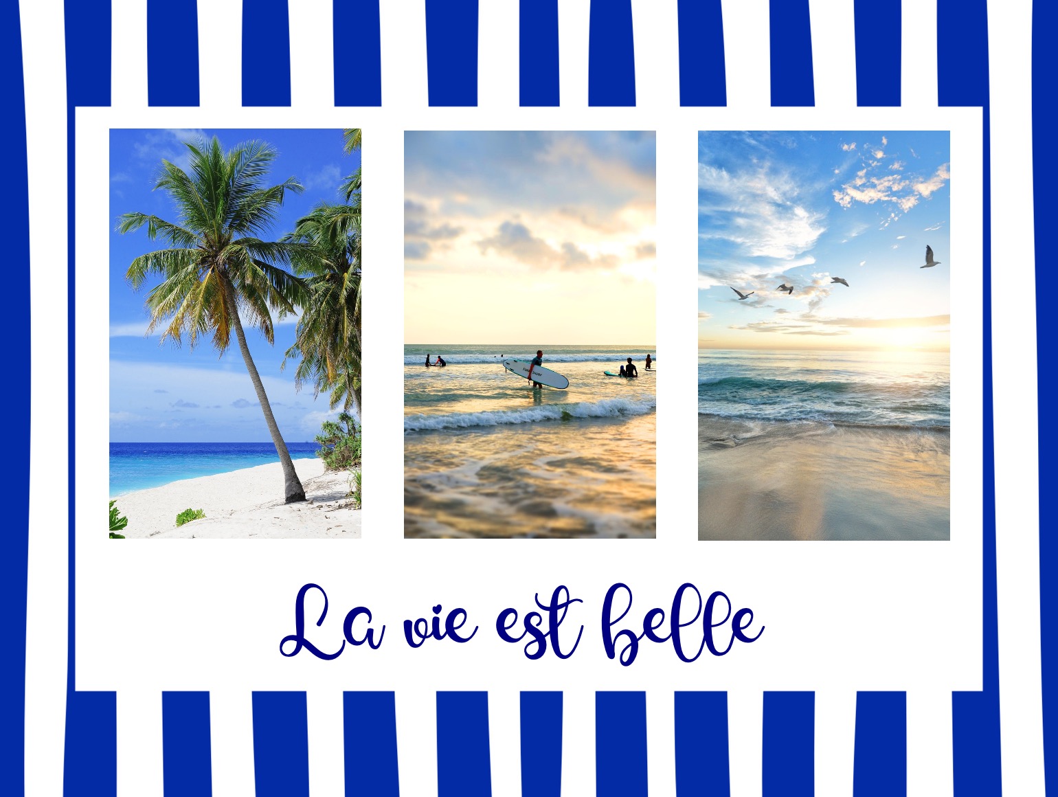 Oye beach postcard