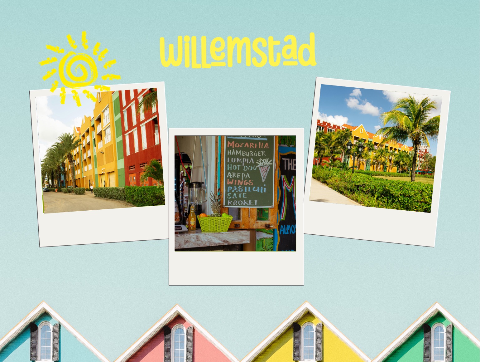 sunny travel postcards