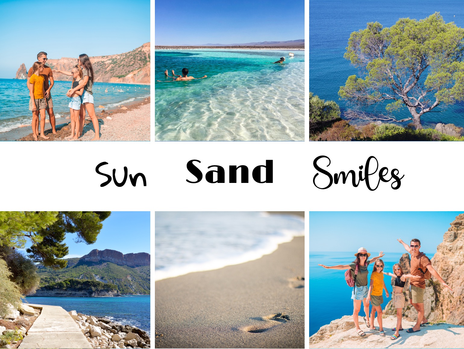 beach postcard