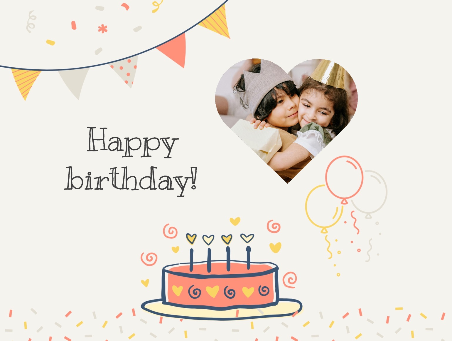 kids birthday card