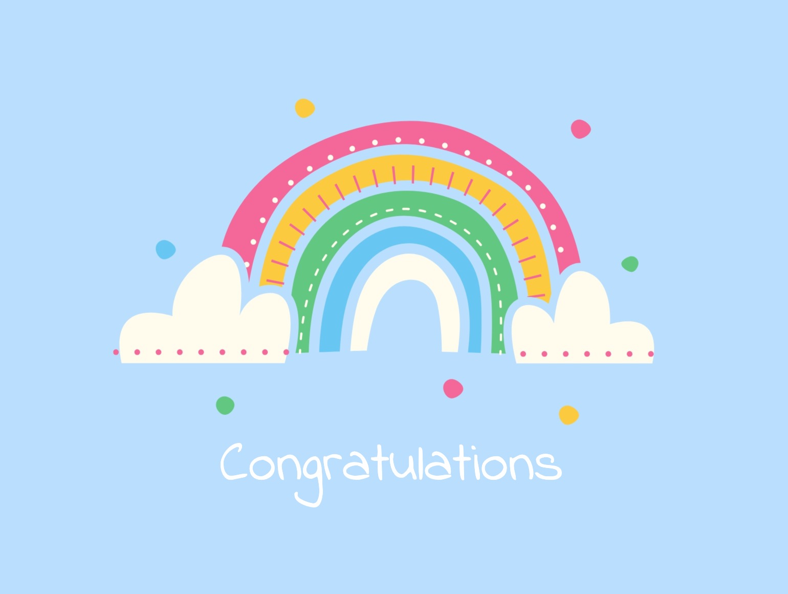 baby congratulations postcard