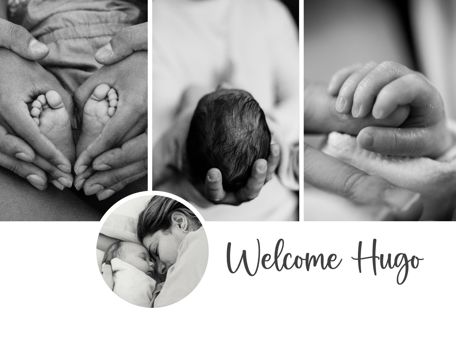 birth announcement postcard