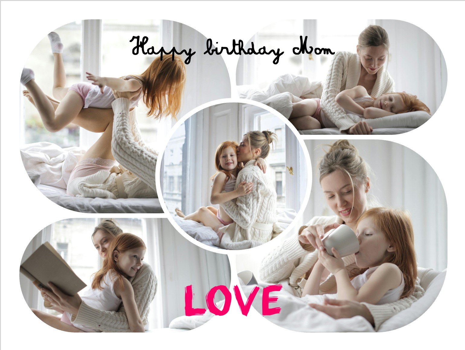 Personalised birthday card for mum with sweet and loving message