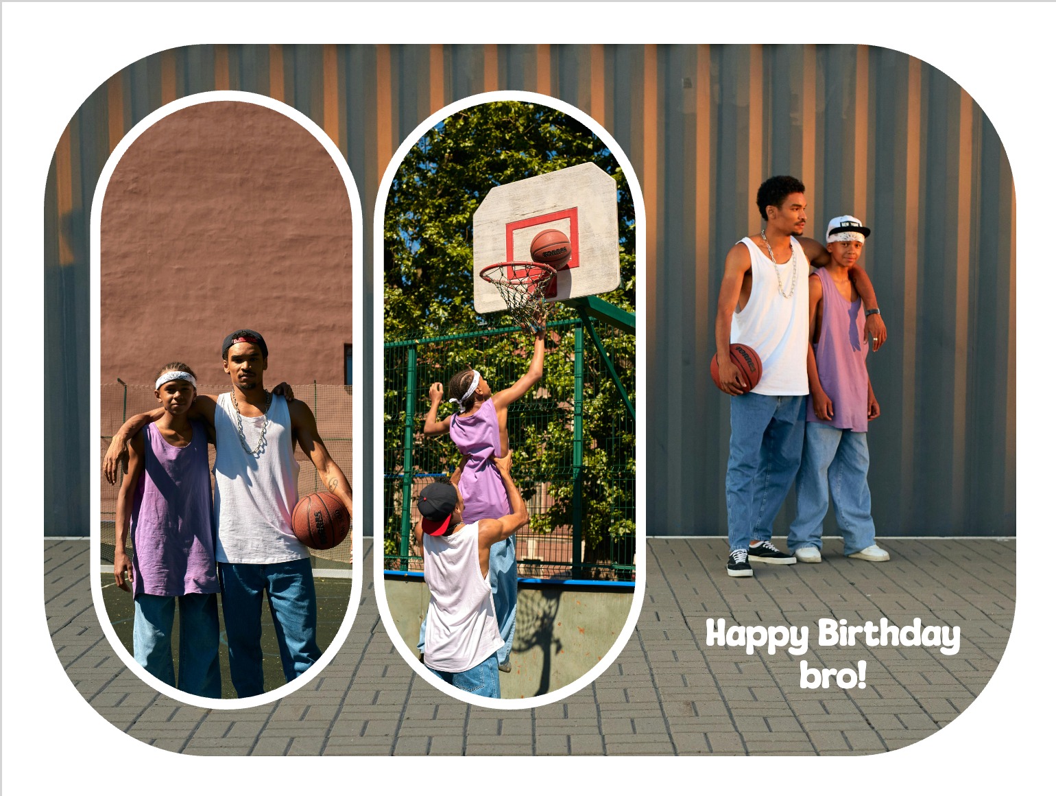 Birthday card for brother with warm and friendly message