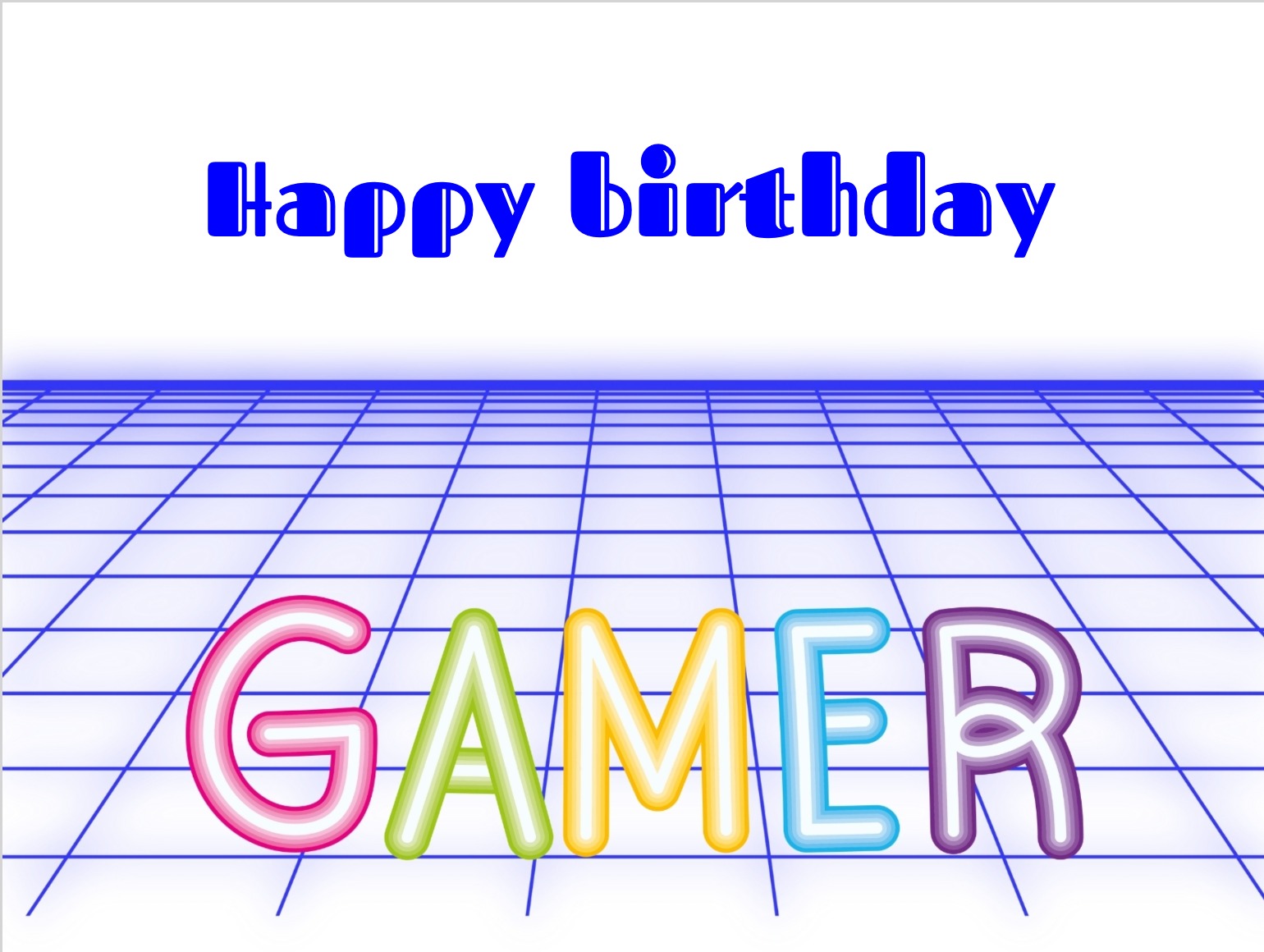 Pixel-style gamer birthday card for men with game controller illustration