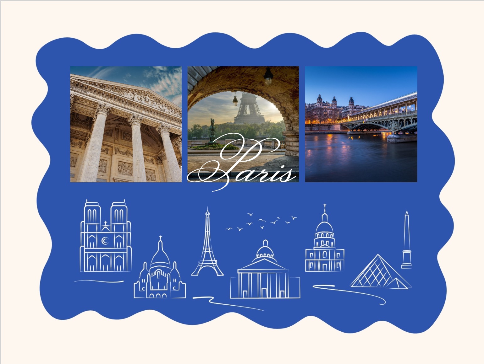 Personalisierte Postkarte aus Paris – gestalten und versenden Sie Ihr romantisches Souvenir aus der Stadt der Liebe