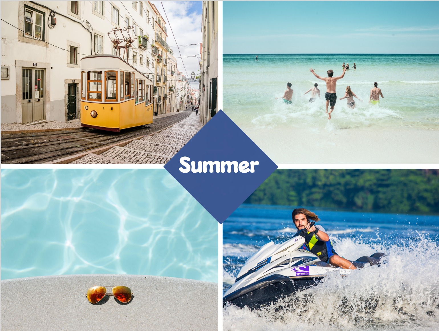 Sommerliche Postkarte individuell gestalten und Urlaubsmomente teilen