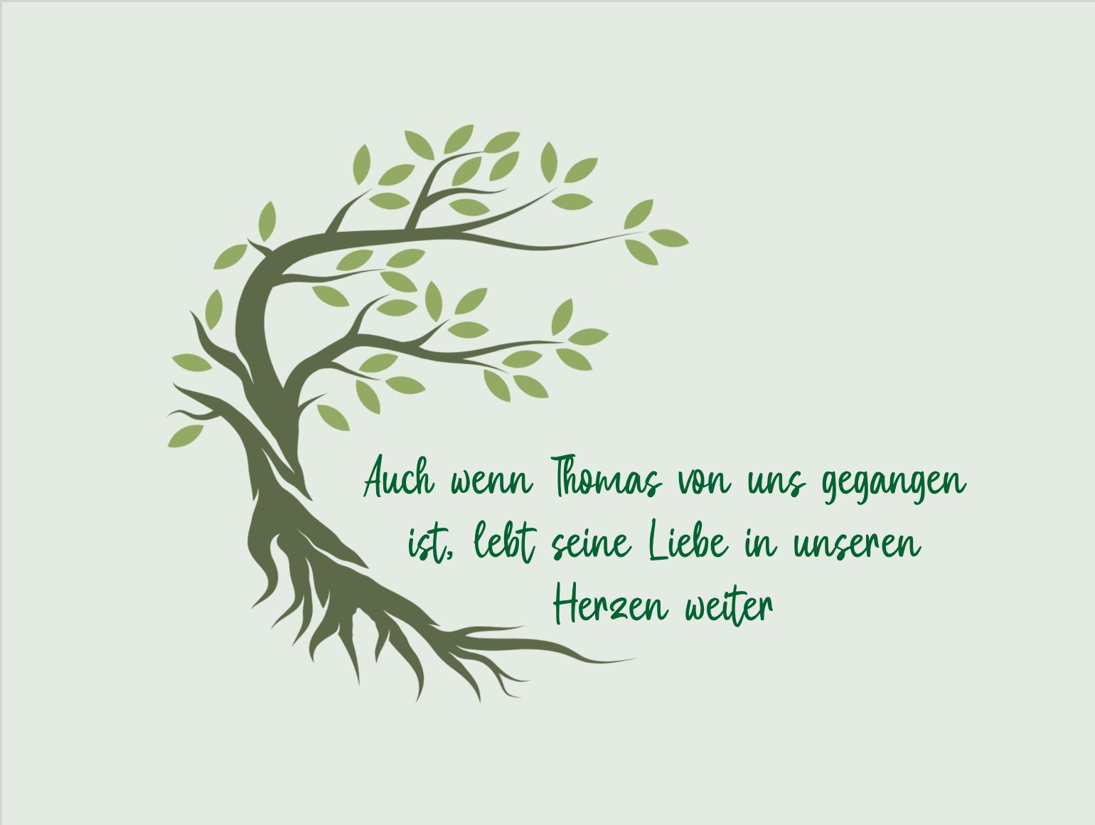 Baum des Lebens Symbol für Erinnerung und Ewigkeit