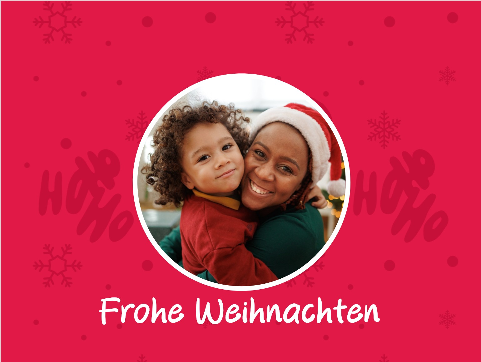 Kostenlose Weihnachtskarte zum Ausdrucken