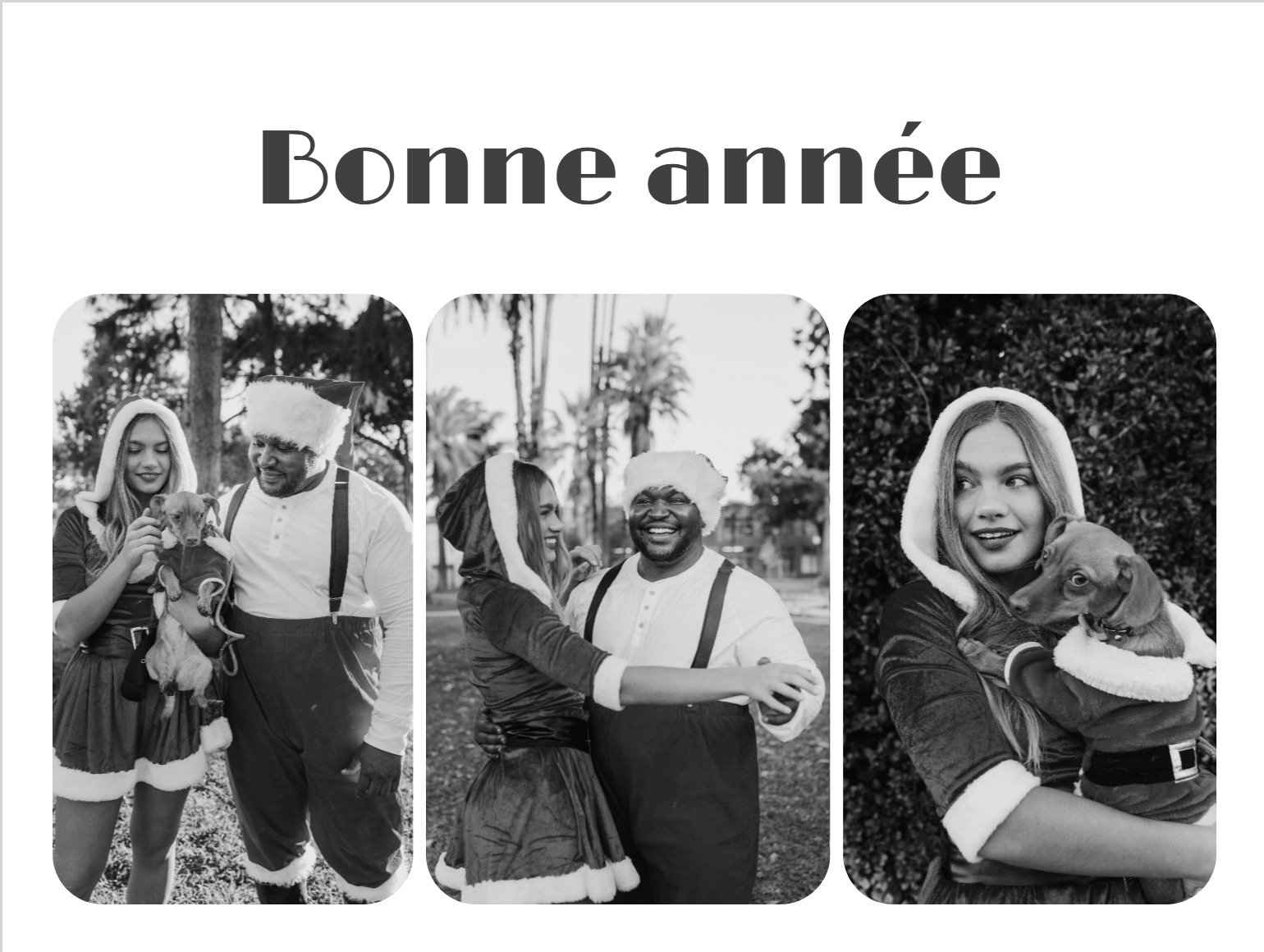 Carte de vœux épurée avec typographie moderne et message simple