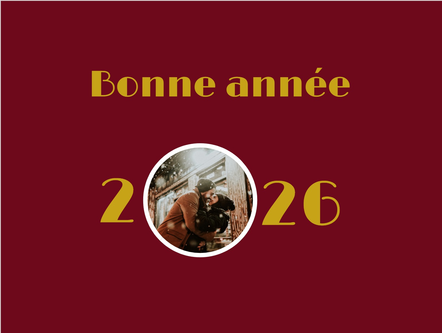 Carte de vœux chic avec éléments dorés et fond sombre