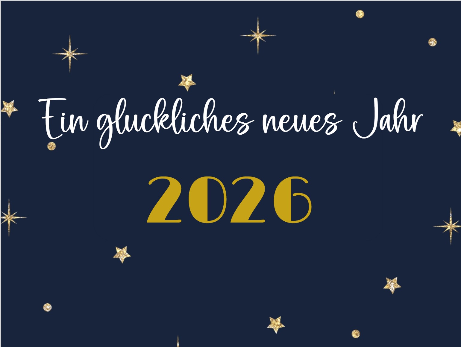Professionelle Neujahrskarte mit formeller Botschaft