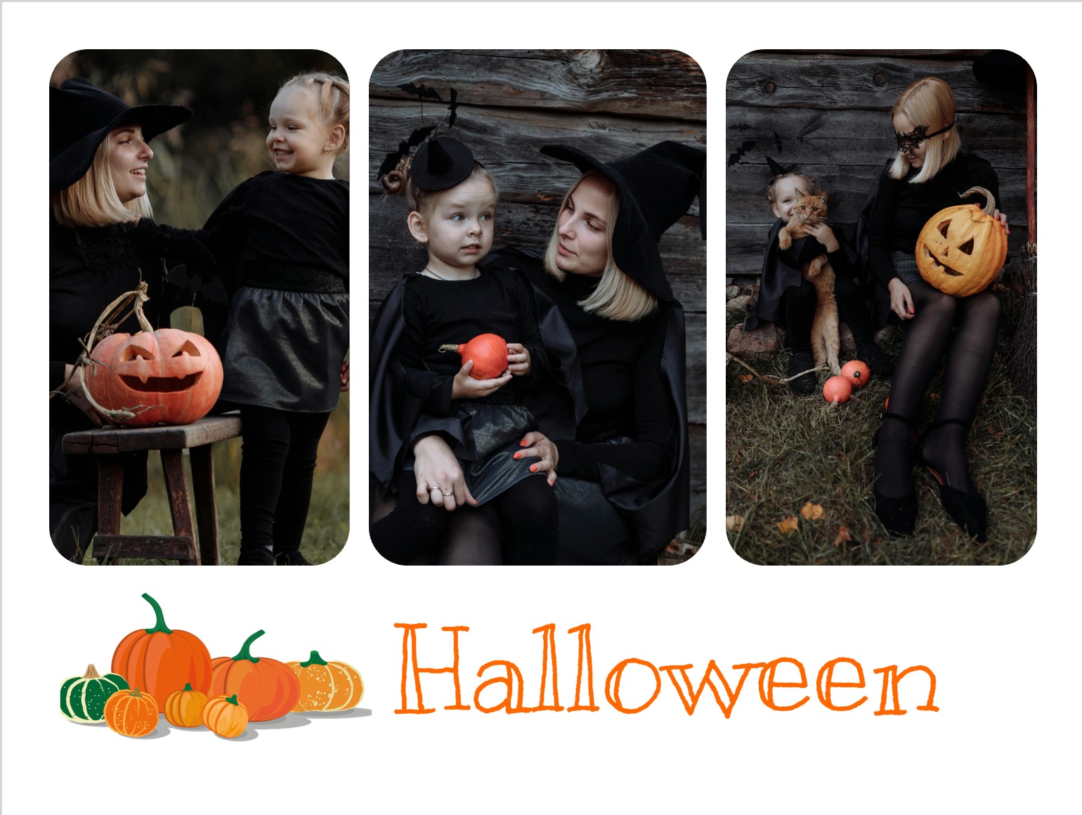 Halloweenkarte mit Kürbis personalisieren