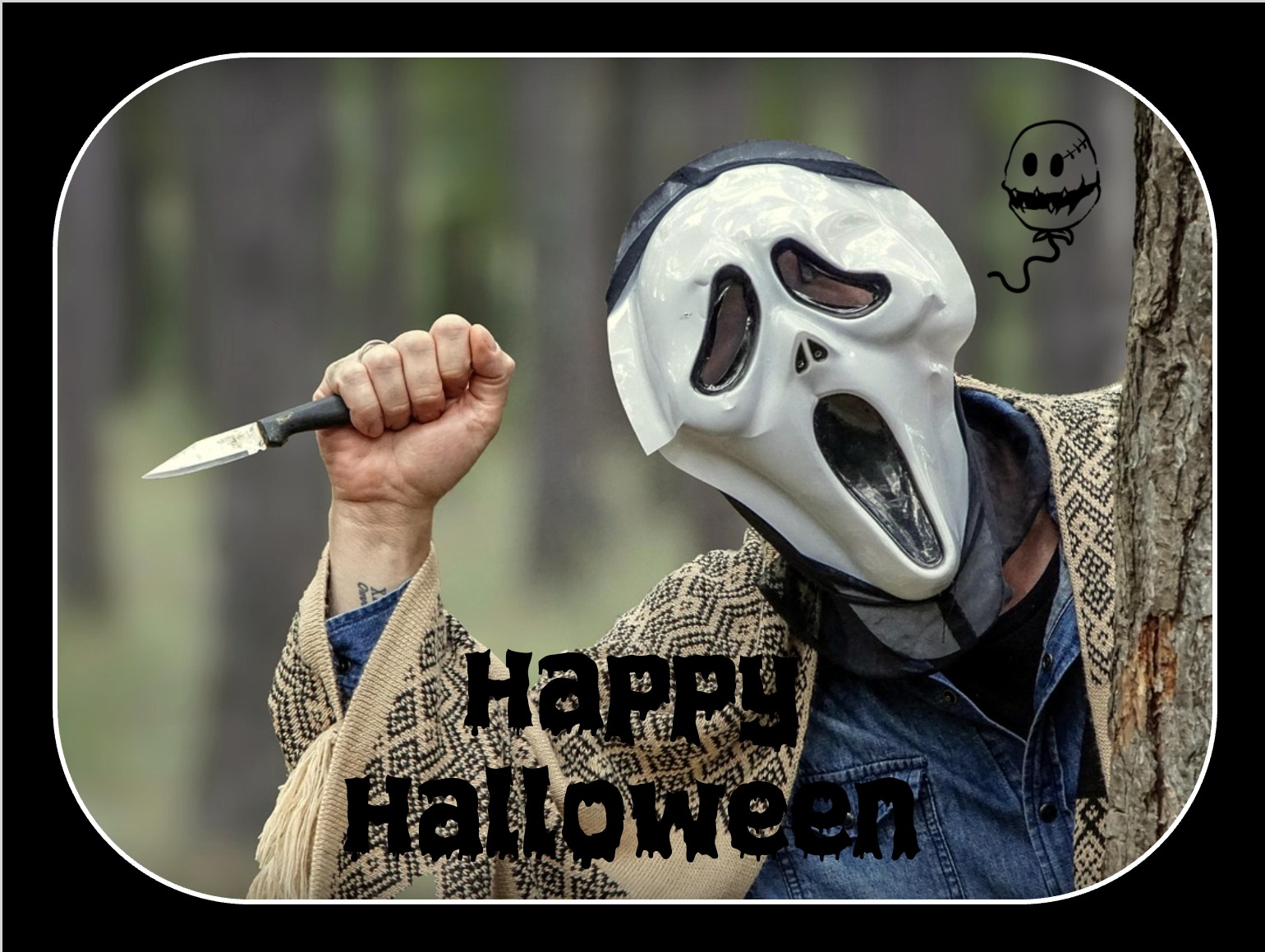 eine gruselige Halloweenkarte verschicken