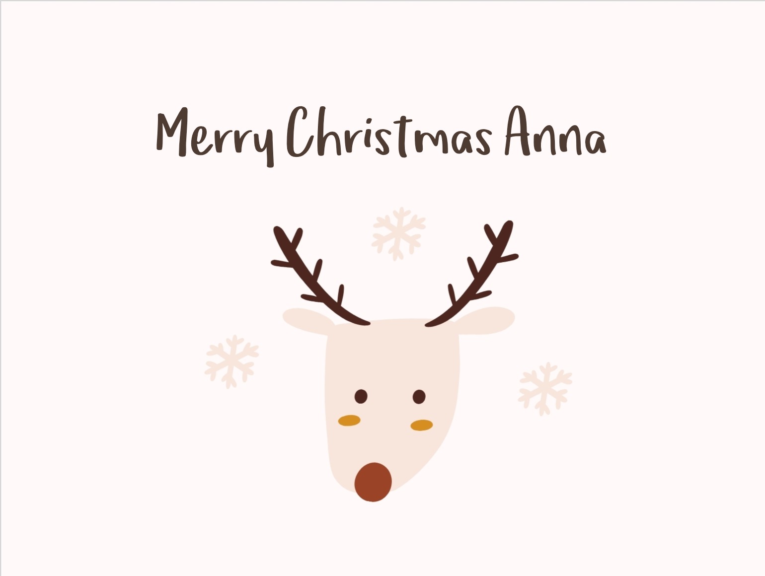 magical Santa reindeer card to send
