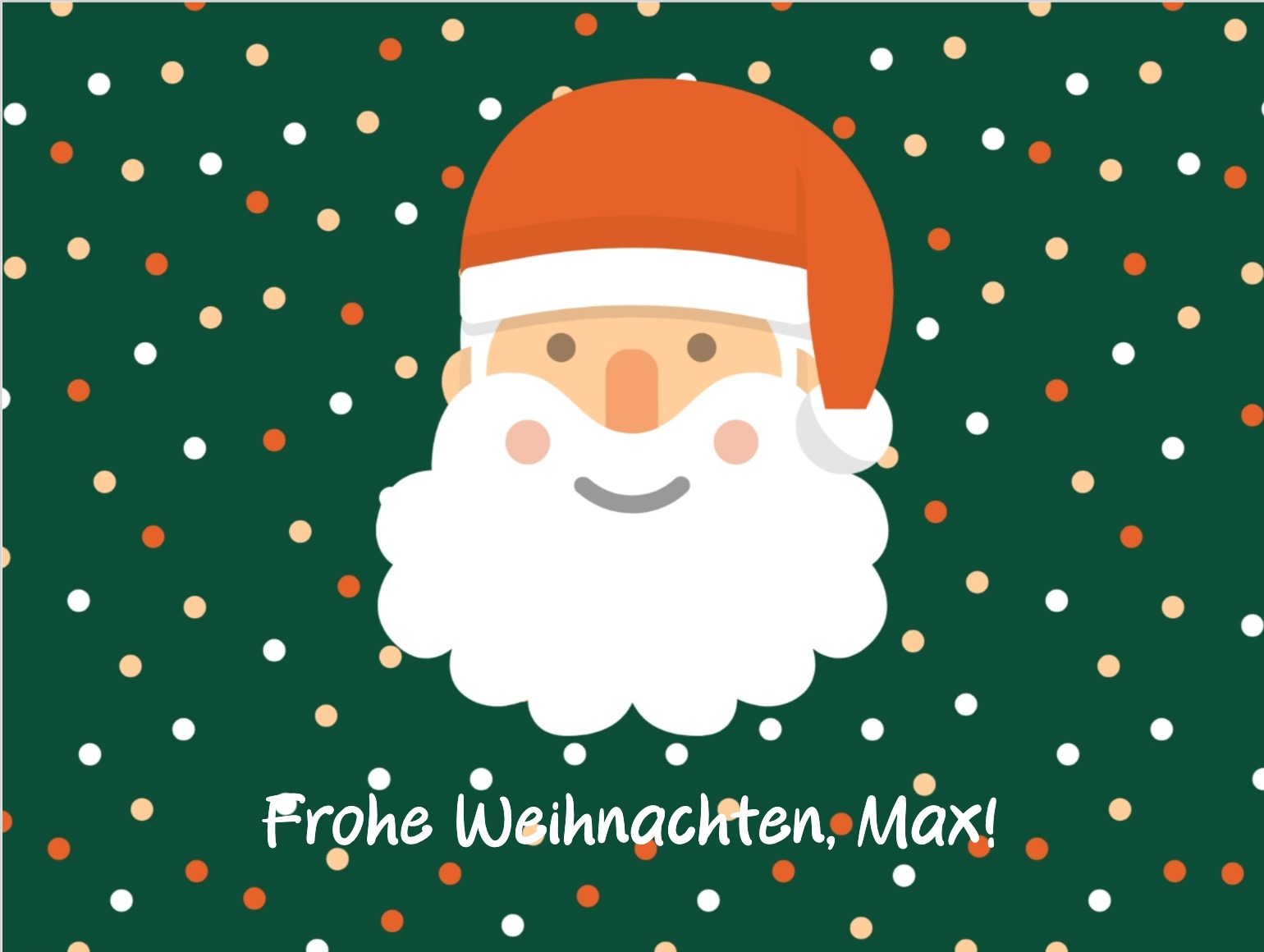 Offizielle Weihnachtskarte online personalisierbar