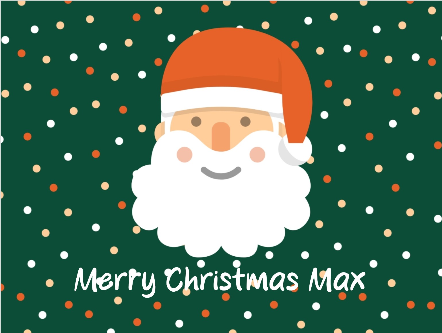 official Christmas card to personalise online