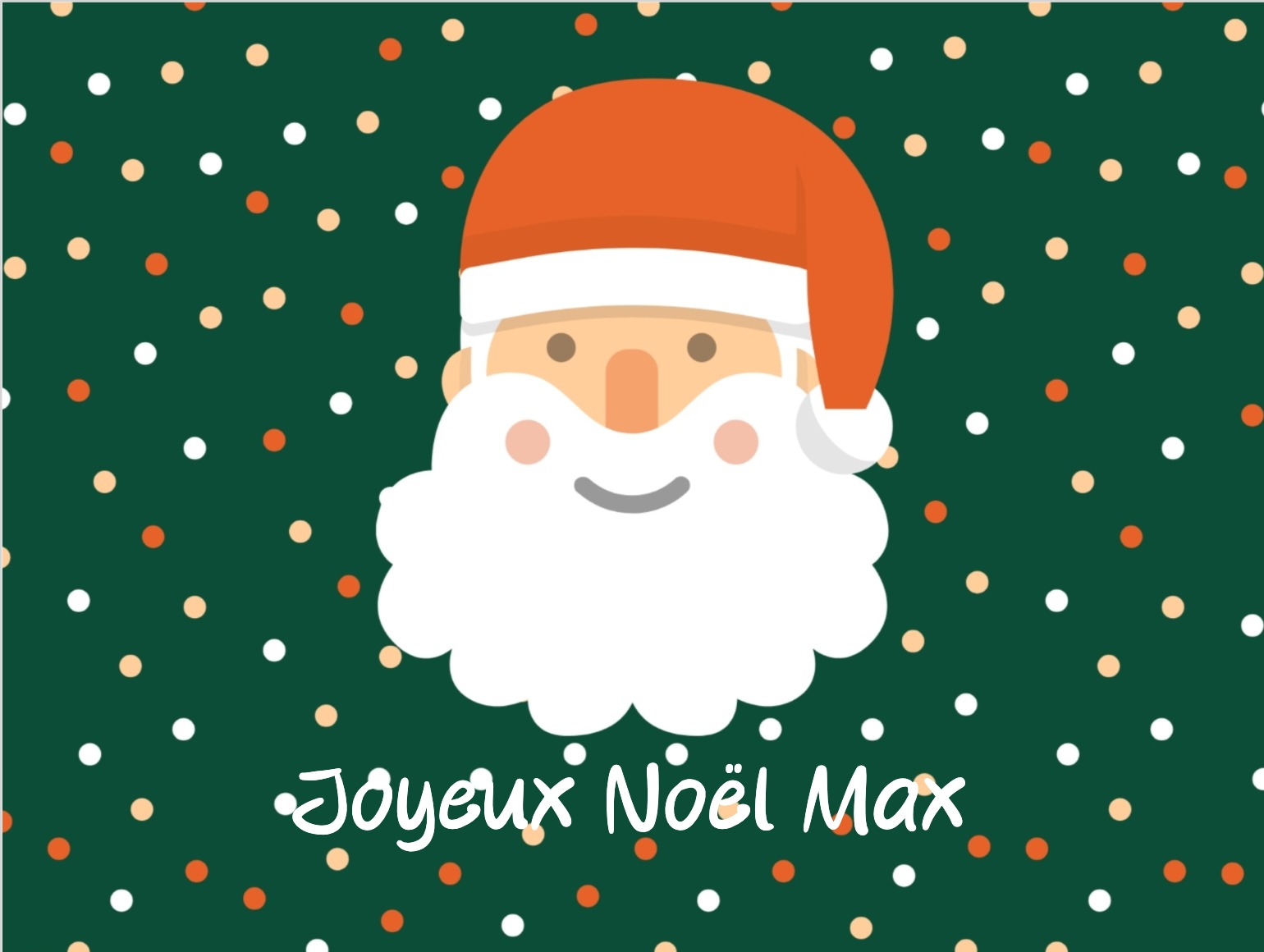 Carte de Noël officielle à personnaliser en ligne