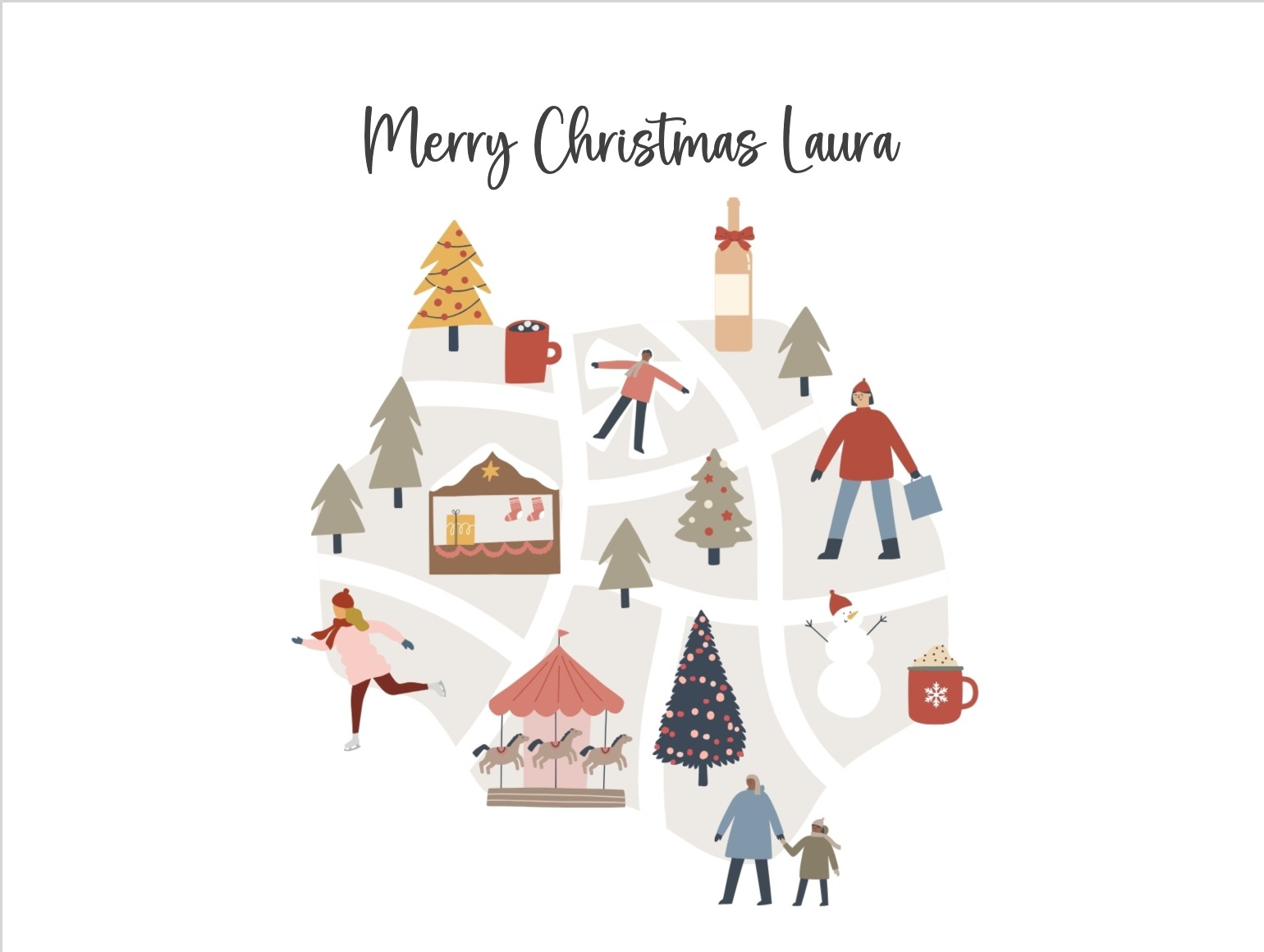 Santa card for boy or girl – personalised version