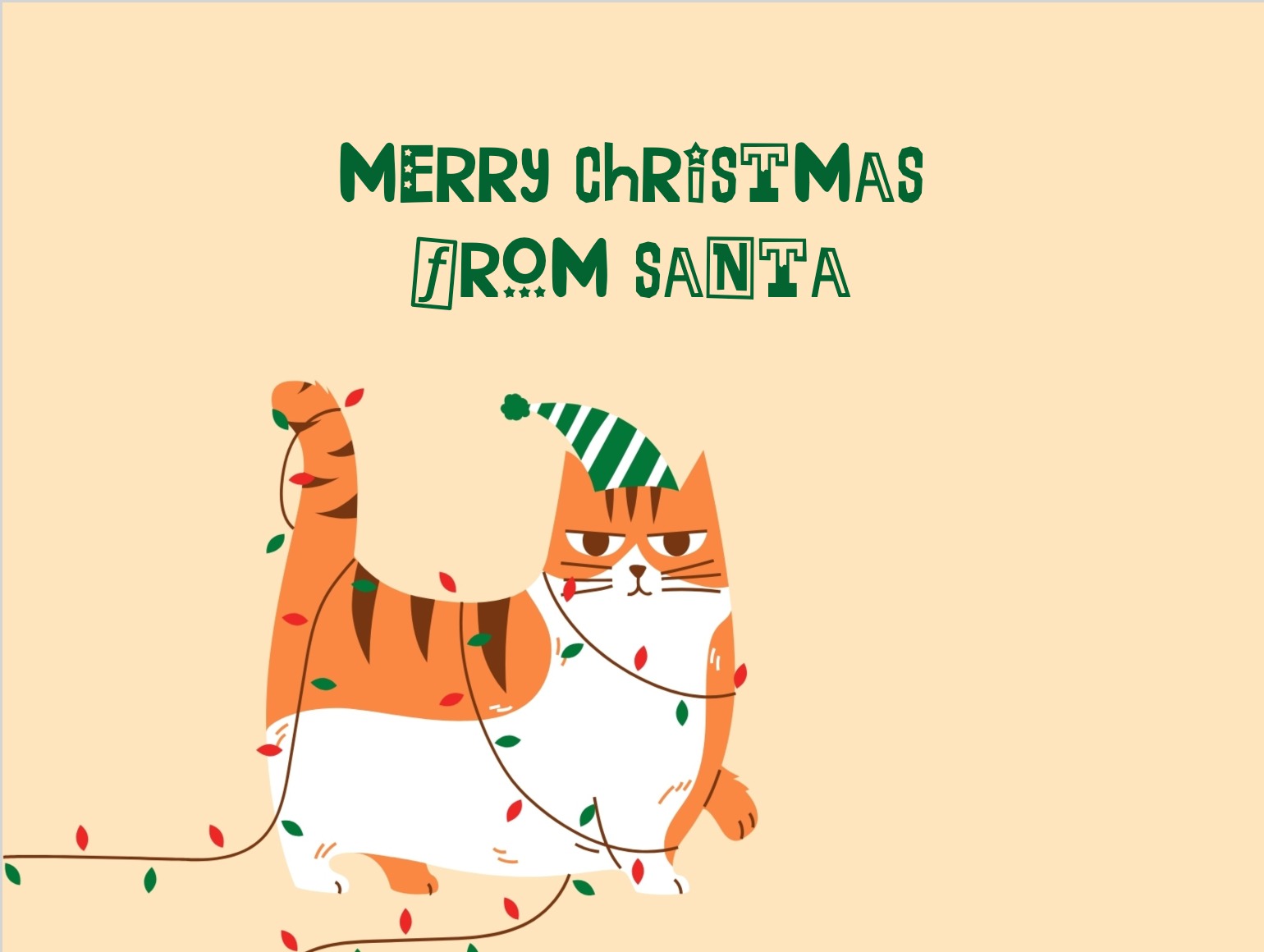 Carte originale et drôle du Père Noël