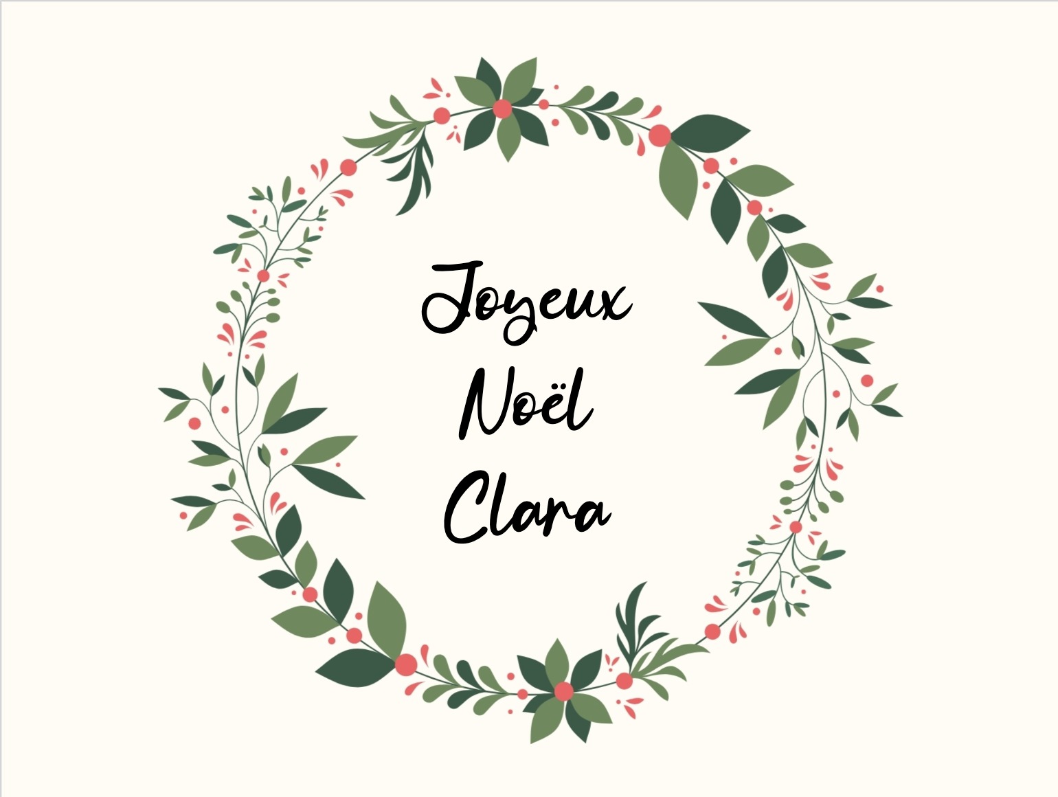 Carte Père Noël livrée à la maison