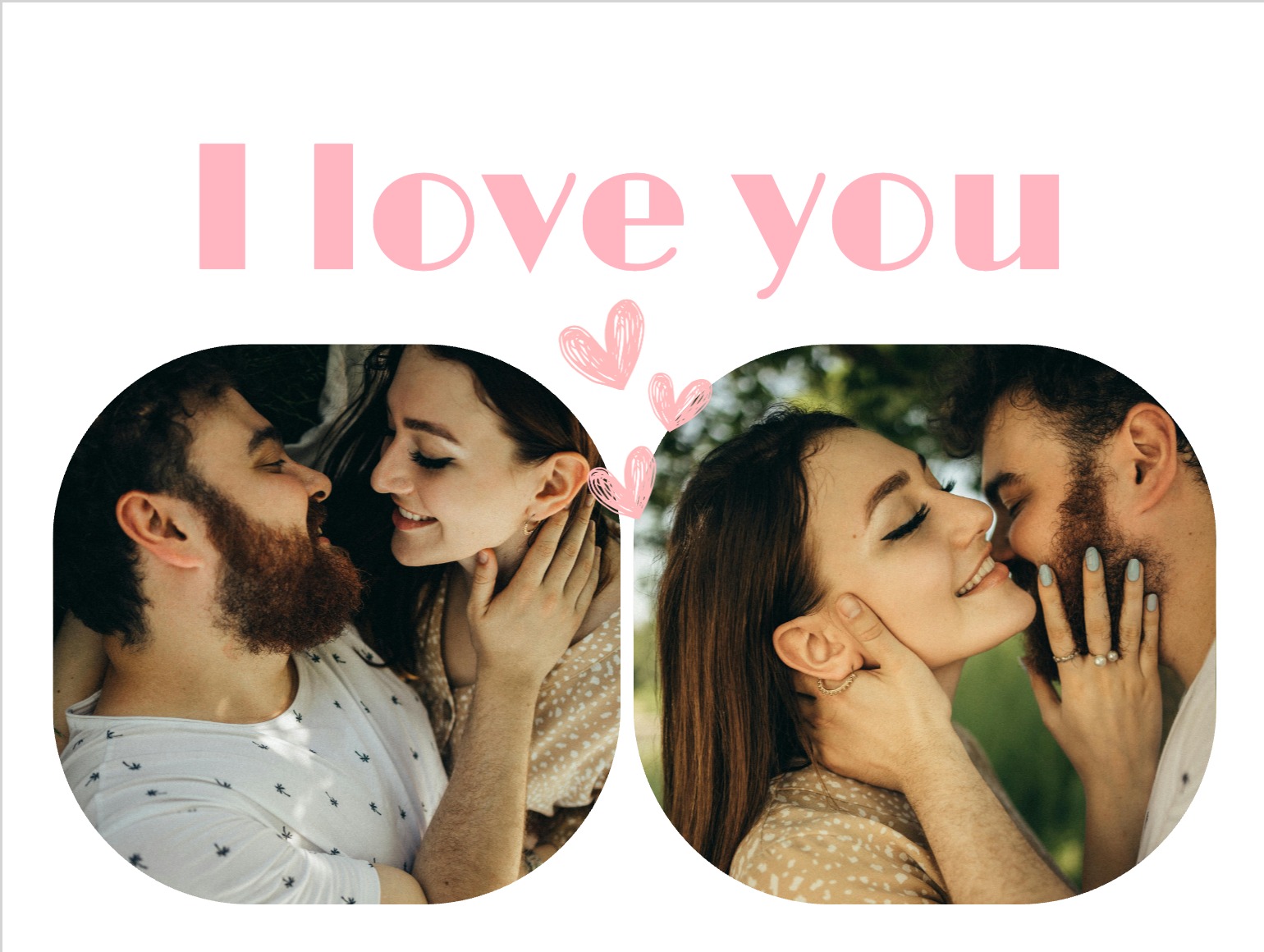 Ich liebe dich Valentinstagskarte