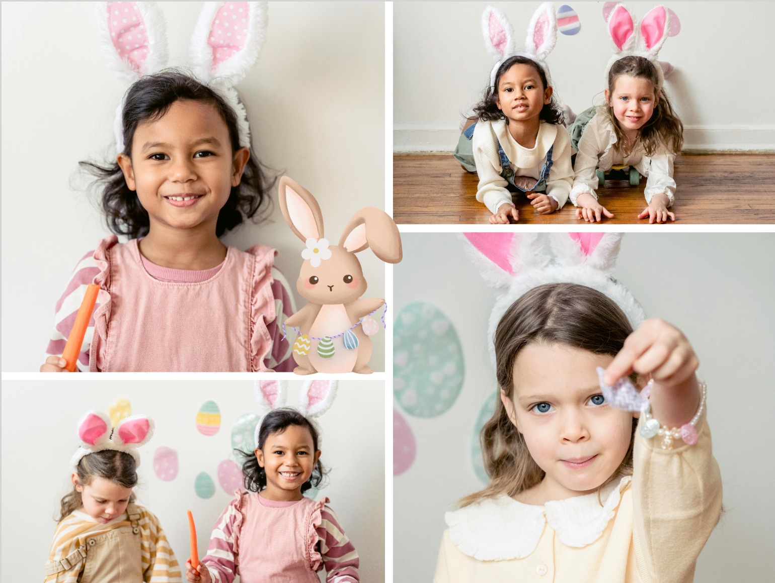 carte à imprimer lapin Pâques
