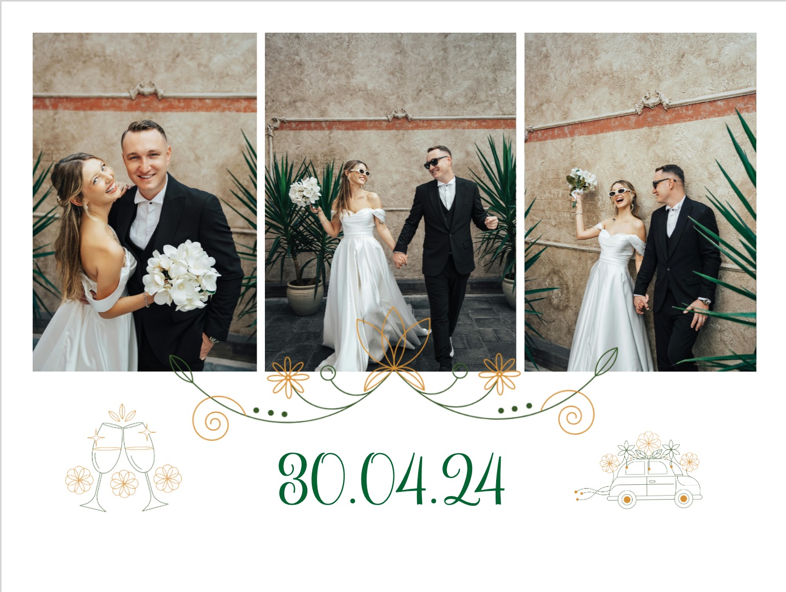 carte souvenir romantique pour mariage