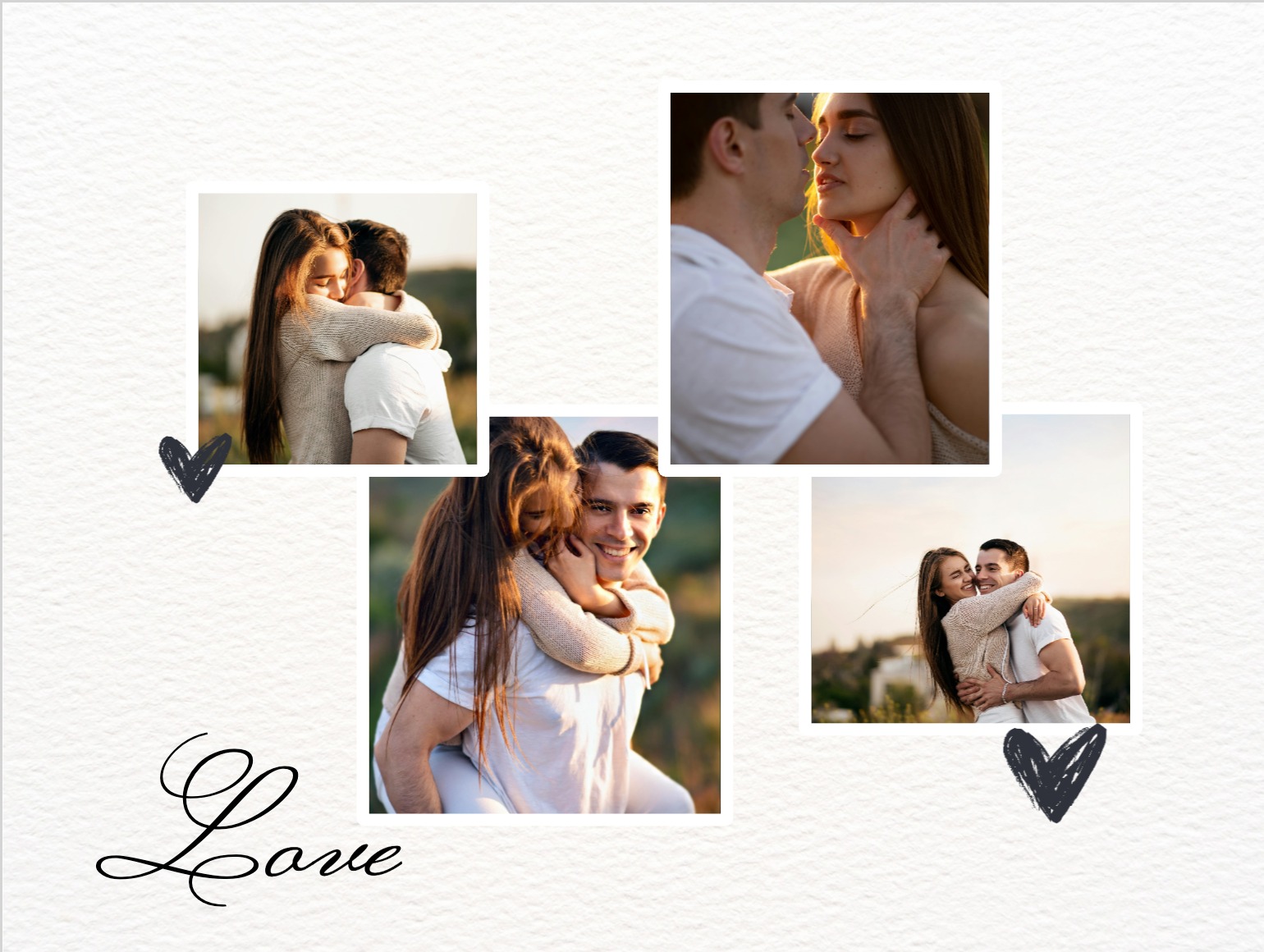 romantische Ich liebe dich Karte personalisiert