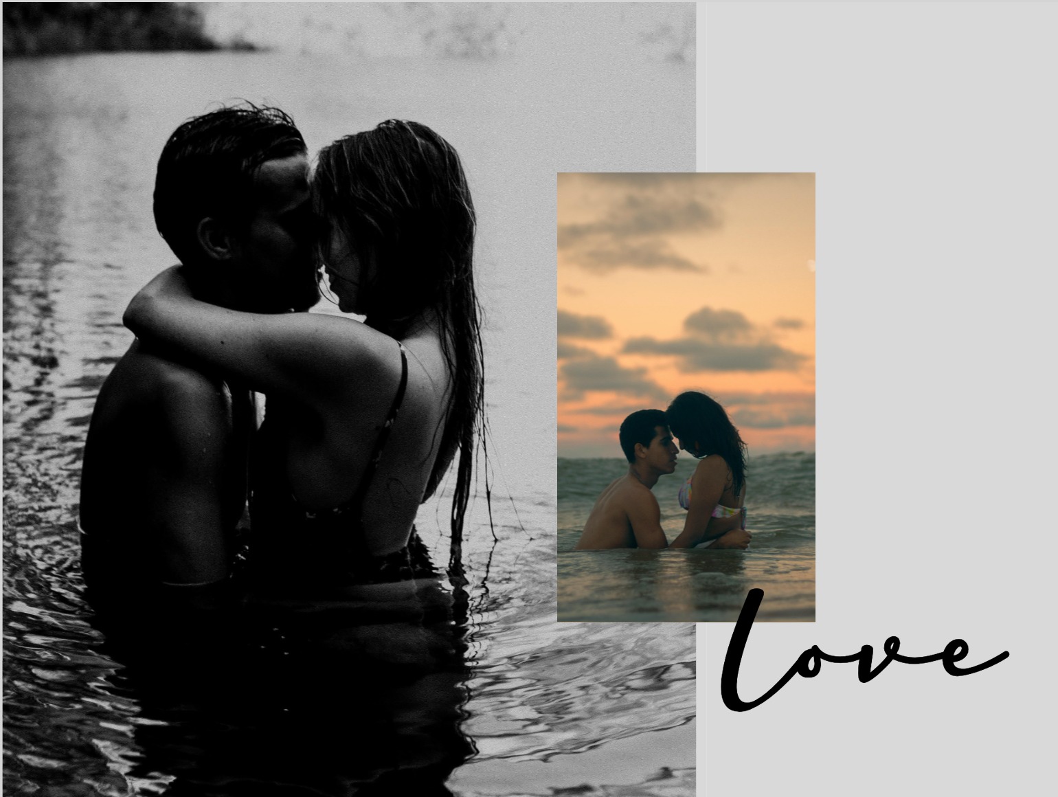 Foto-Liebeskarte personalisiert Ich liebe dich