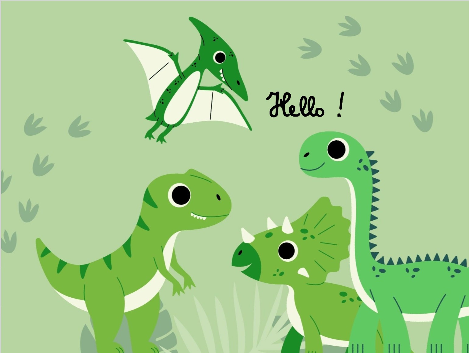 funny dinosaur postcard for boys