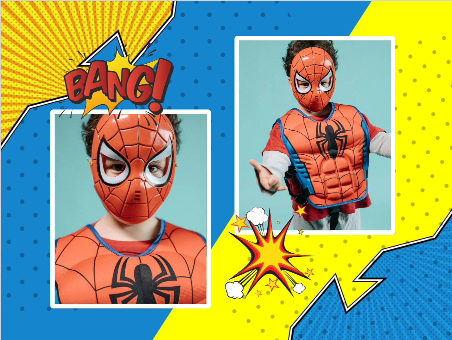 personalised superhero postcard for kids