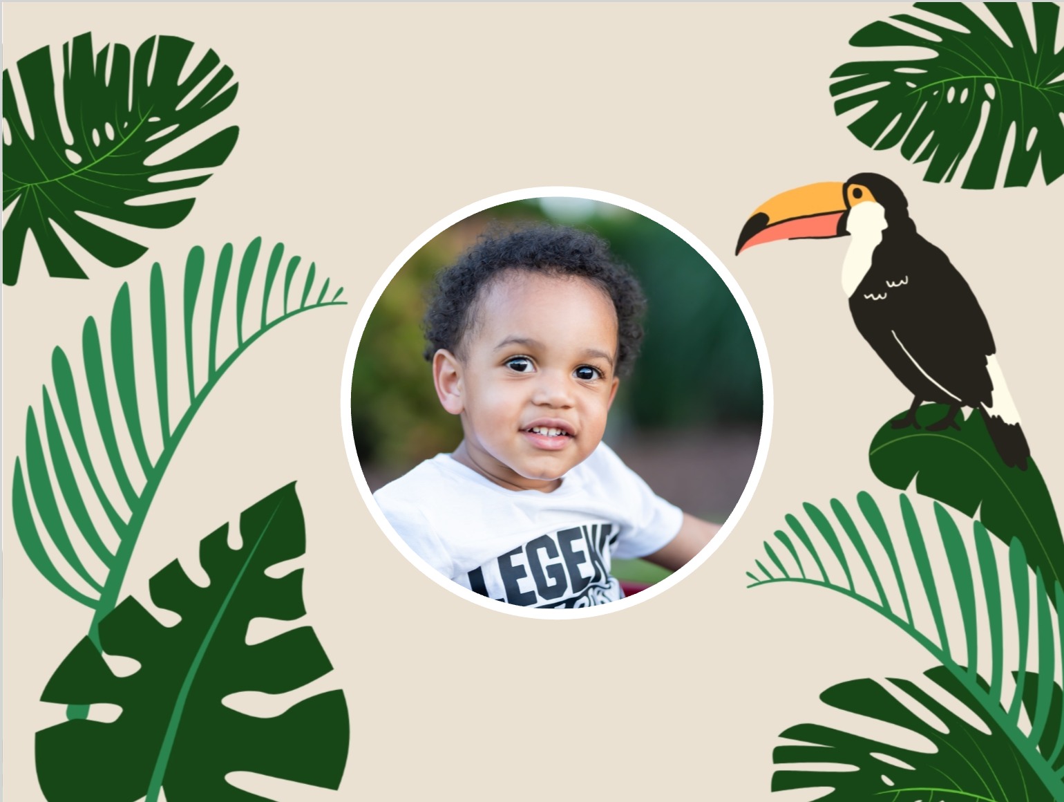 personalised postcard for little boy